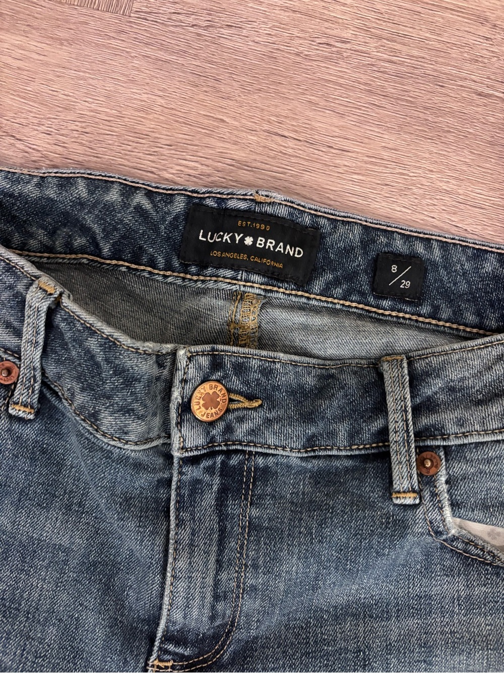 Lucky Brand Washed Blue Denim Jeans